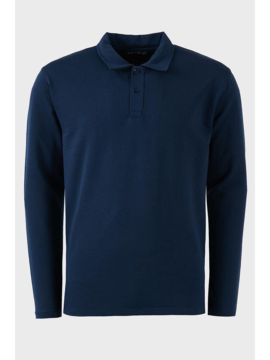 Buratti İndigo Streç Pamuklu Regular Fit Düğmeli Polo Yaka Erkek Sweat 5905727