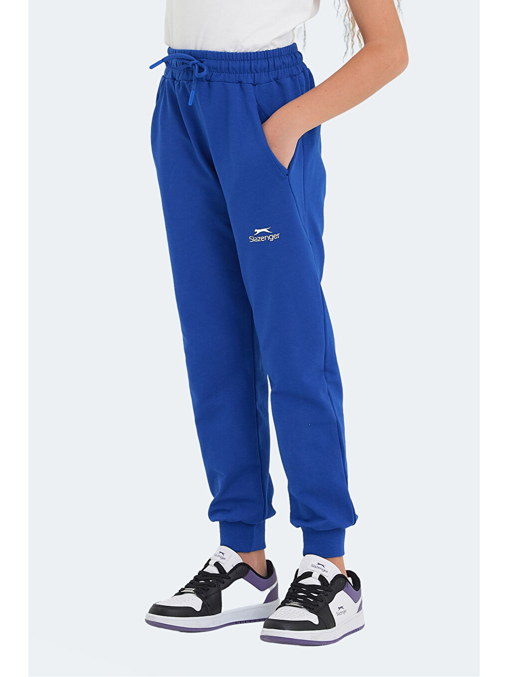 SLAZENGER LEGY Unisex Çocuk Eşofman Altı Saks Mavi - 3