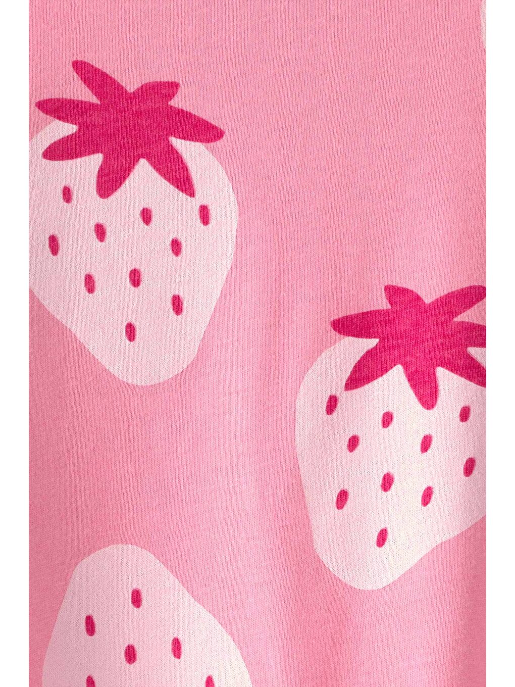 Kız Bebek Kısa Tulum 3 Ay-24 Ay Pembe-1