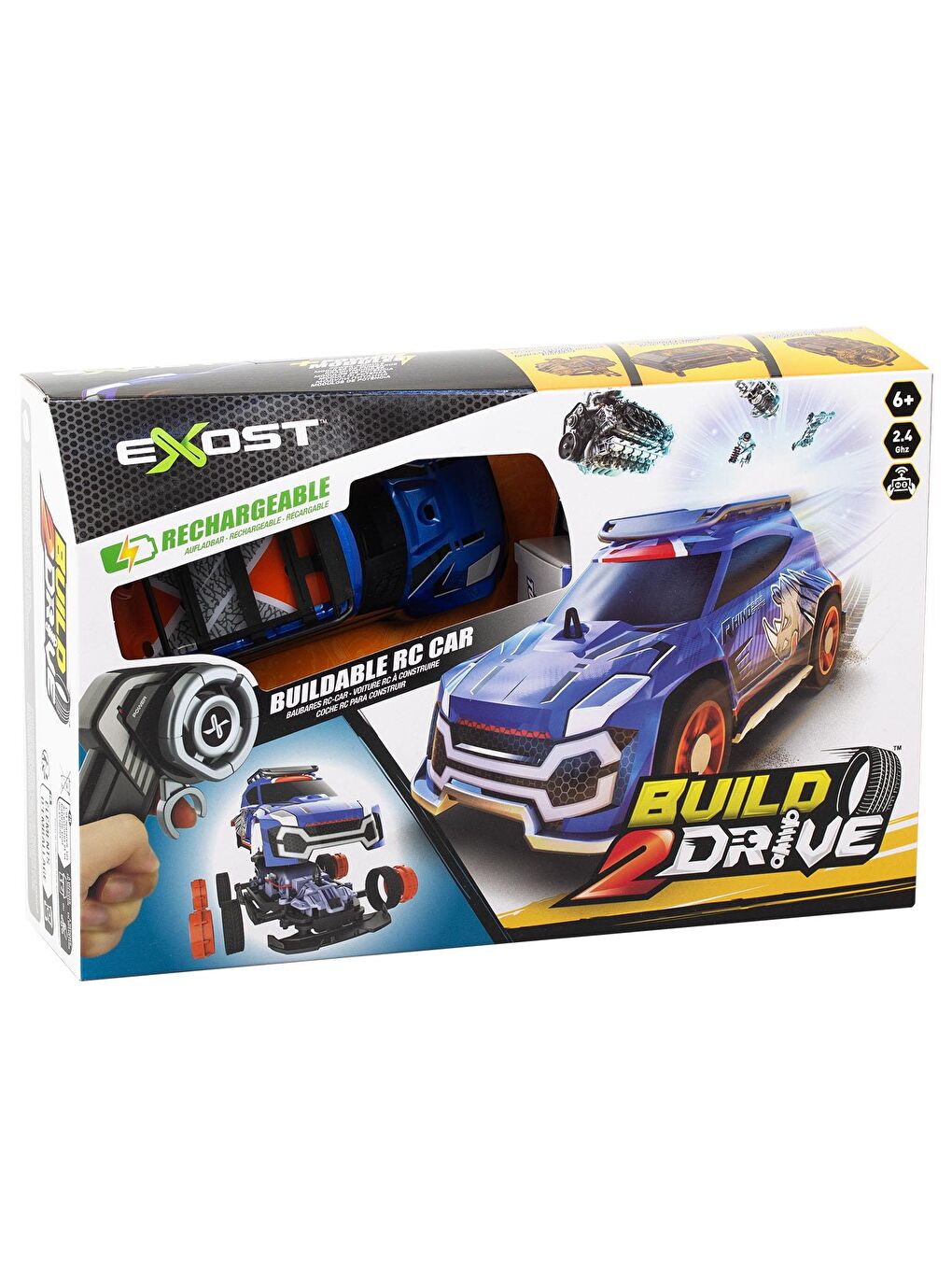 Silverlit Exost Build 2 Drive Kumandalı Yarış Aracı Kiti - Mavi - 4