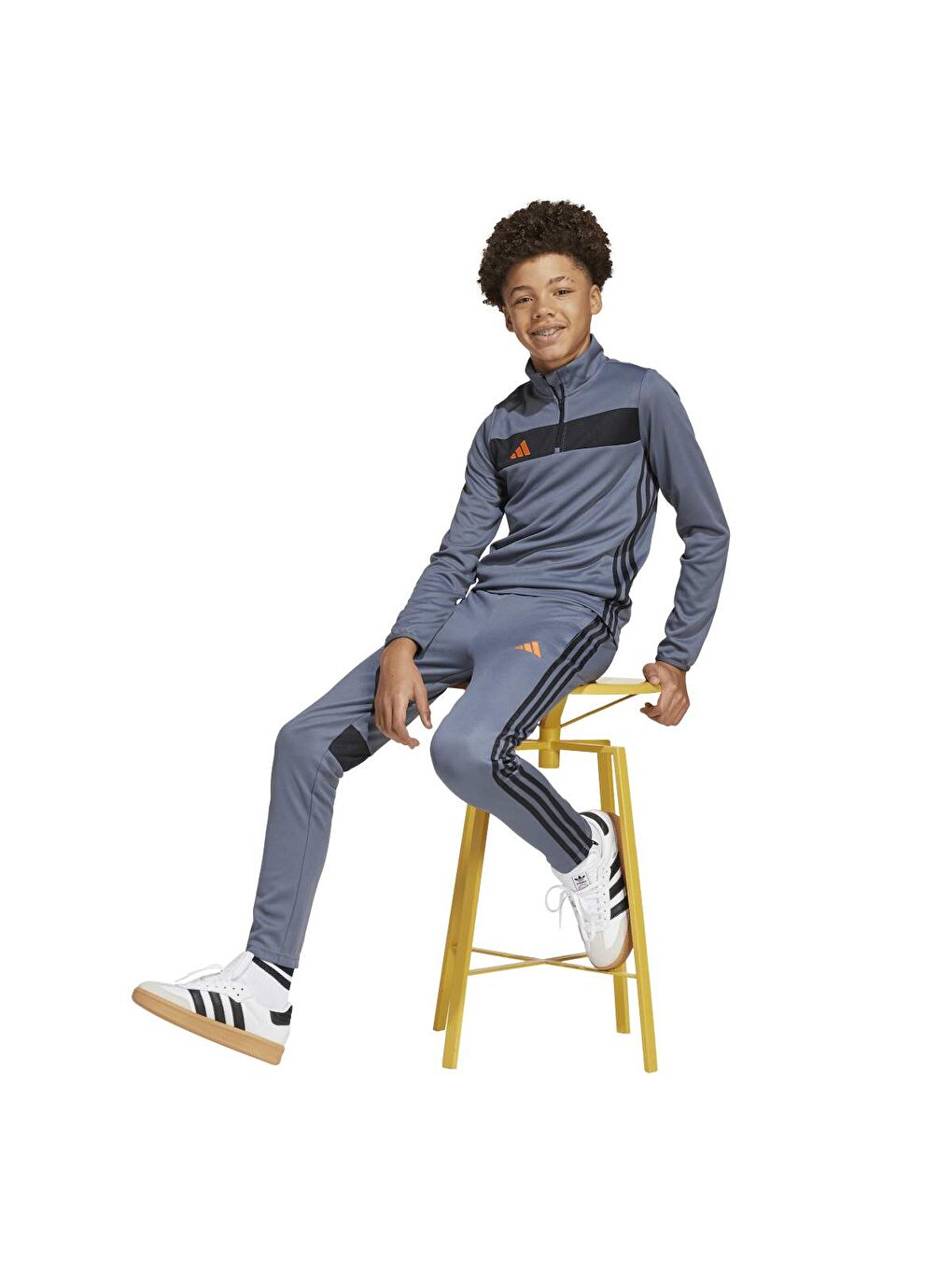 Tiro 25 Essentials Çocuk Gri Eşofman Altı-4