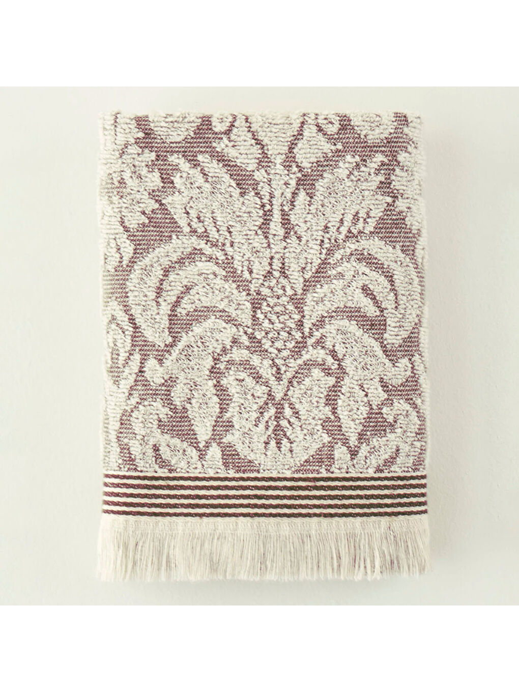 %100 Pamuk Colin Yüz Havlusu Mürdüm (50x90 cm)