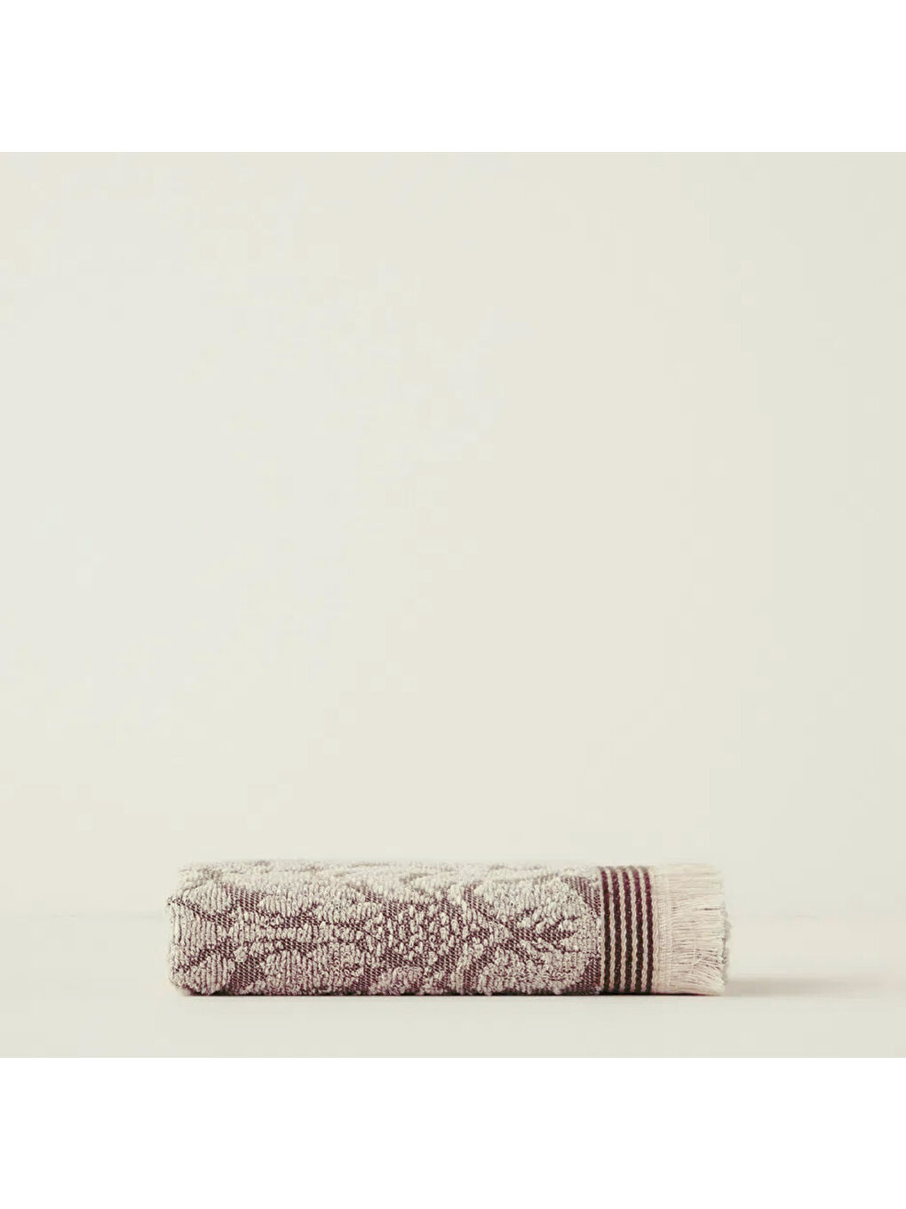 %100 Pamuk Colin Yüz Havlusu Mürdüm (50x90 cm)-1