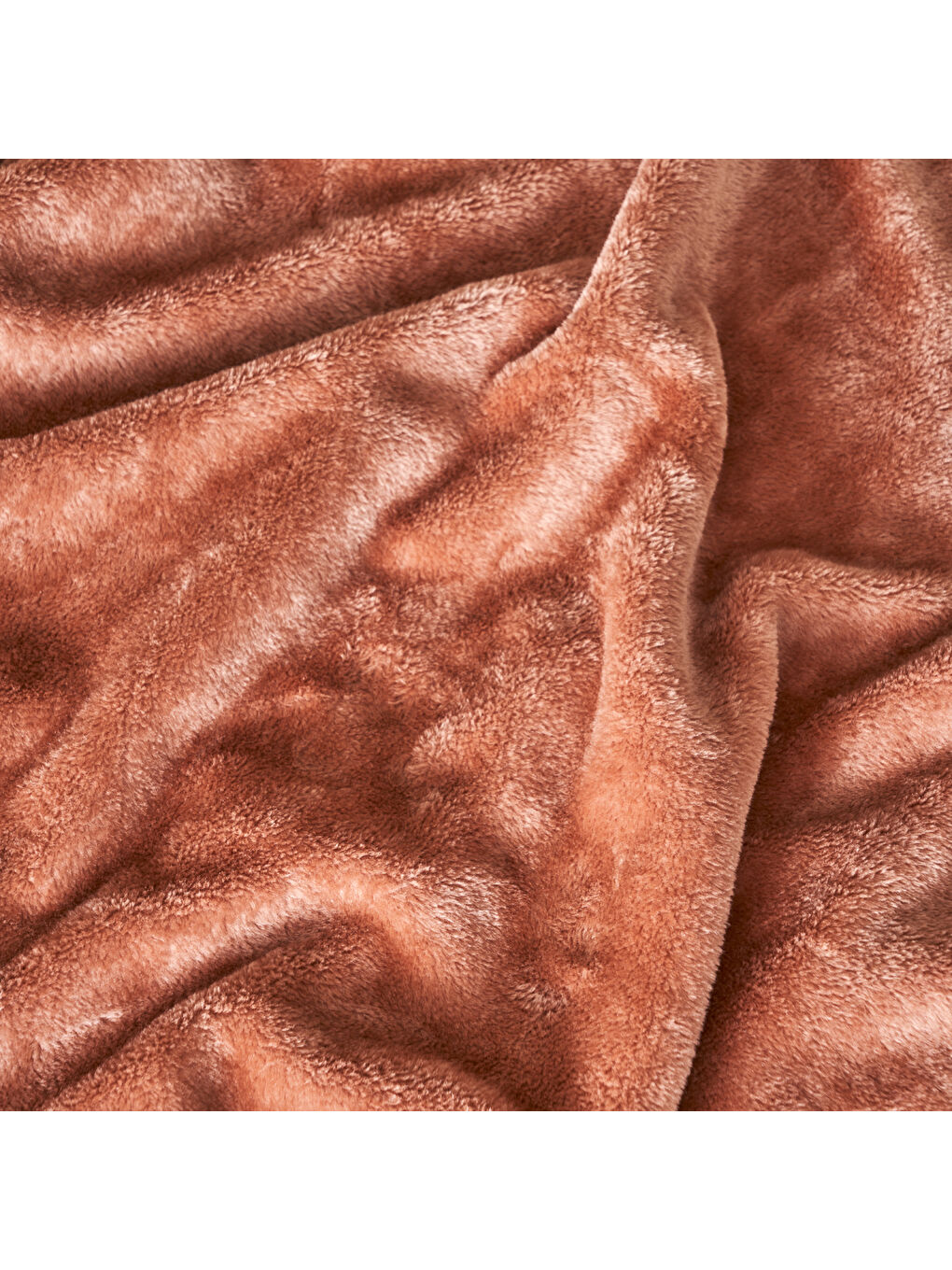 Kahverengi Shelly Wellsoft Tv Battaniyesi Kiremit (140x190 cm)-1