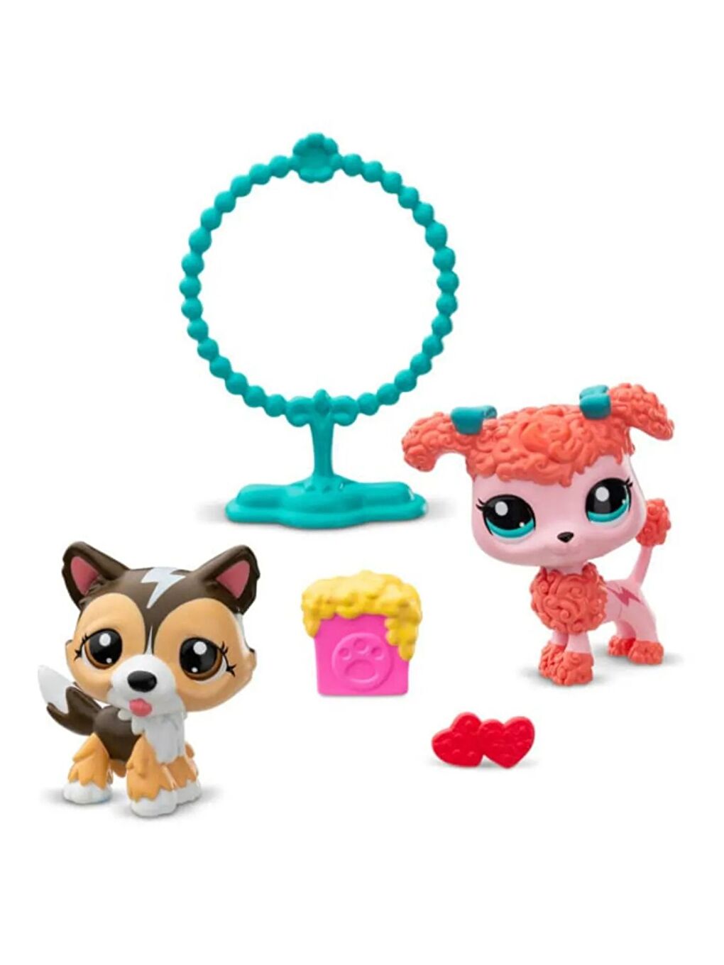 Minişler 2'li Figür Seti Shetland Çoban Köpeği Ve Poodle Köpek-1