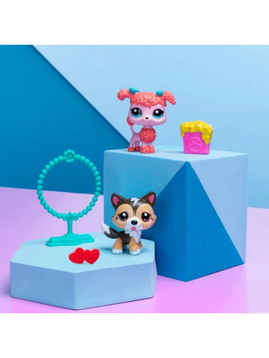 Minişler 2'li Figür Seti Shetland Çoban Köpeği Ve Poodle Köpek-3