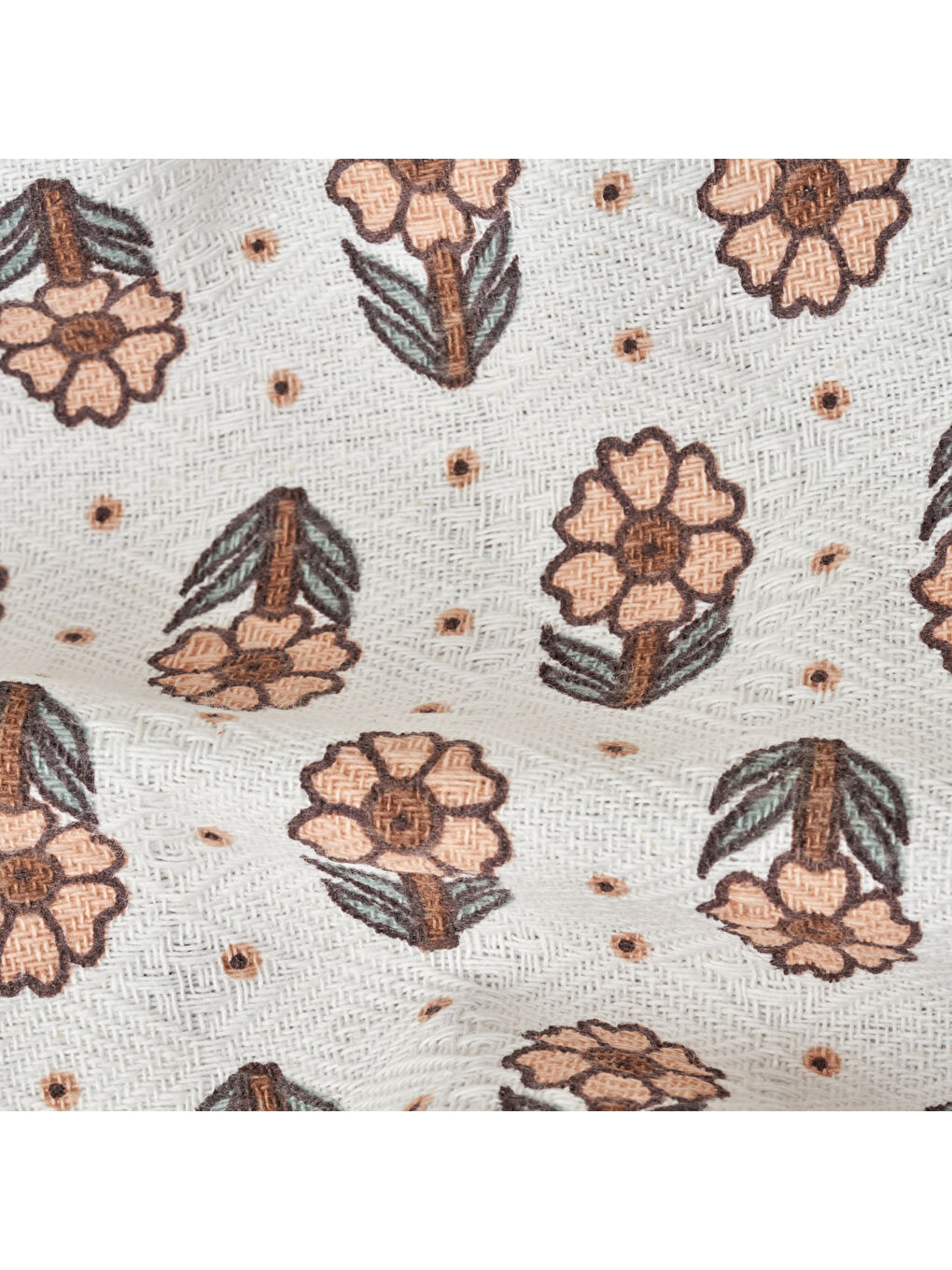 Karışık Jane Pamuklu Tek Kişilik Baskılı Pike (150x220 cm)-4