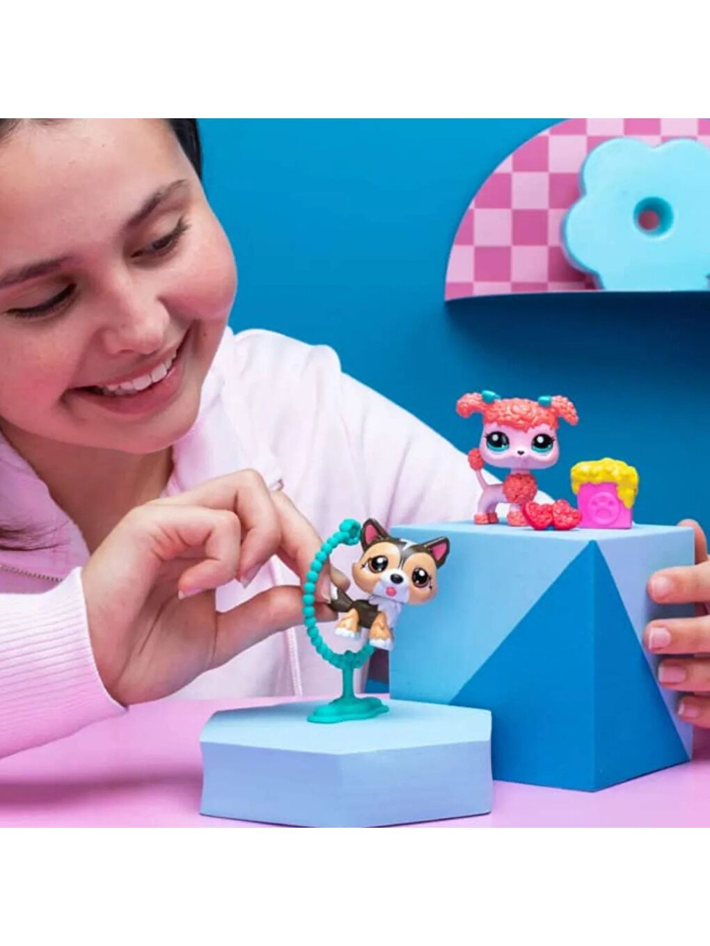 Minişler 2'li Figür Seti Shetland Çoban Köpeği Ve Poodle Köpek-4