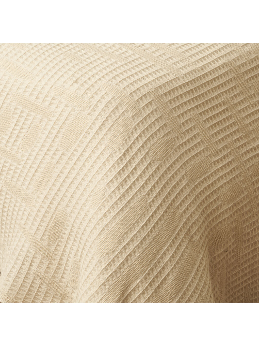 Bej %100 Pamuk Bexley Çift Kişilik Pike Vizon (200x220 cm)-3