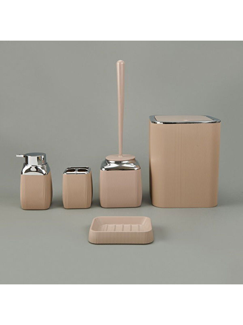 Bath Diva 5'li Banyo Seti - Kahverengi