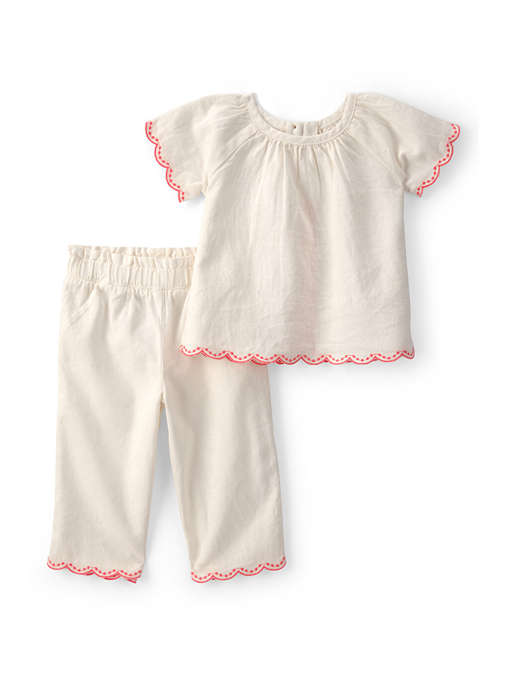 Kız Bebek Alt Üst Set 3 Ay-24 Ay Bej