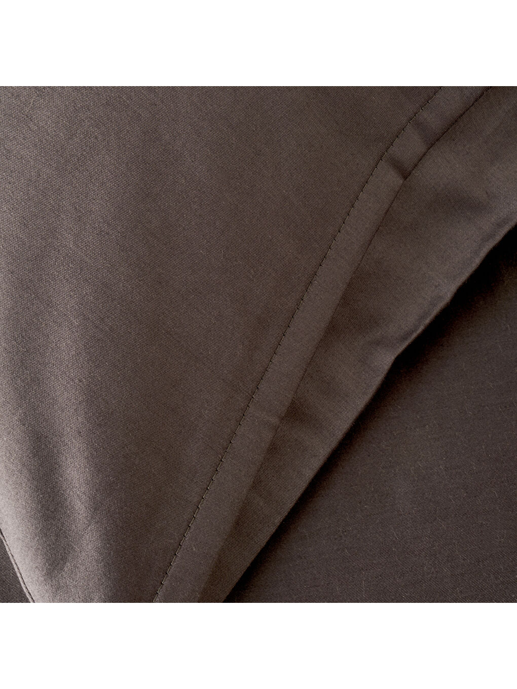 %100 Pamuk Saten Supreme 2'li Yastık Kılıfı Kahverengi (50x70 cm)-1