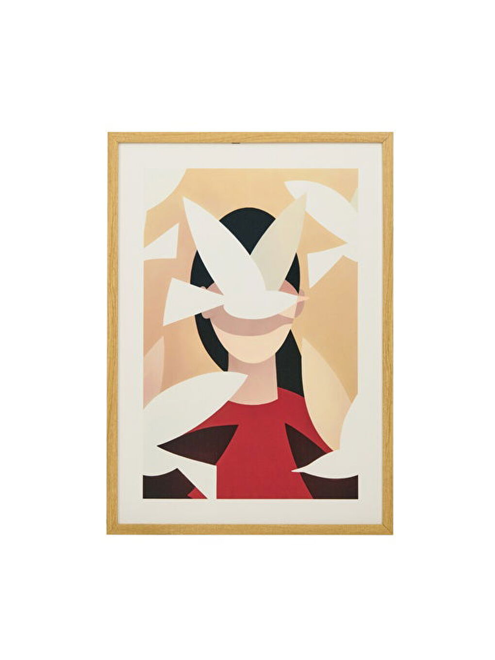 Karışık Deco Woman Of Birds Tablo - Renkli - 50x70 cm-3