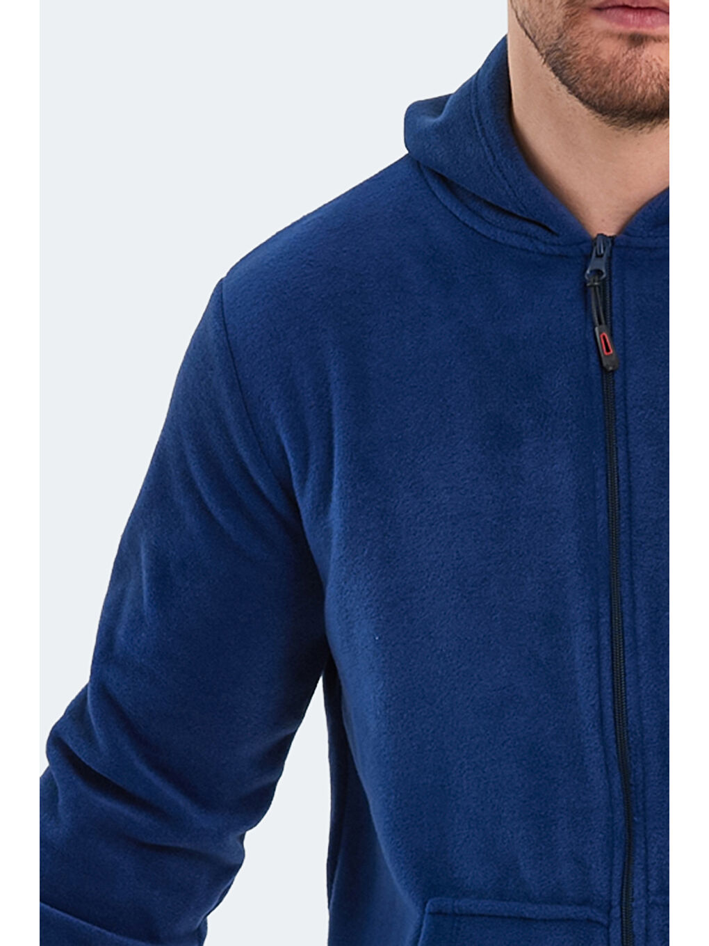 İndigo SAMSON IN Erkek Fermuarlı Sweatshirt Hırka Indigo-5