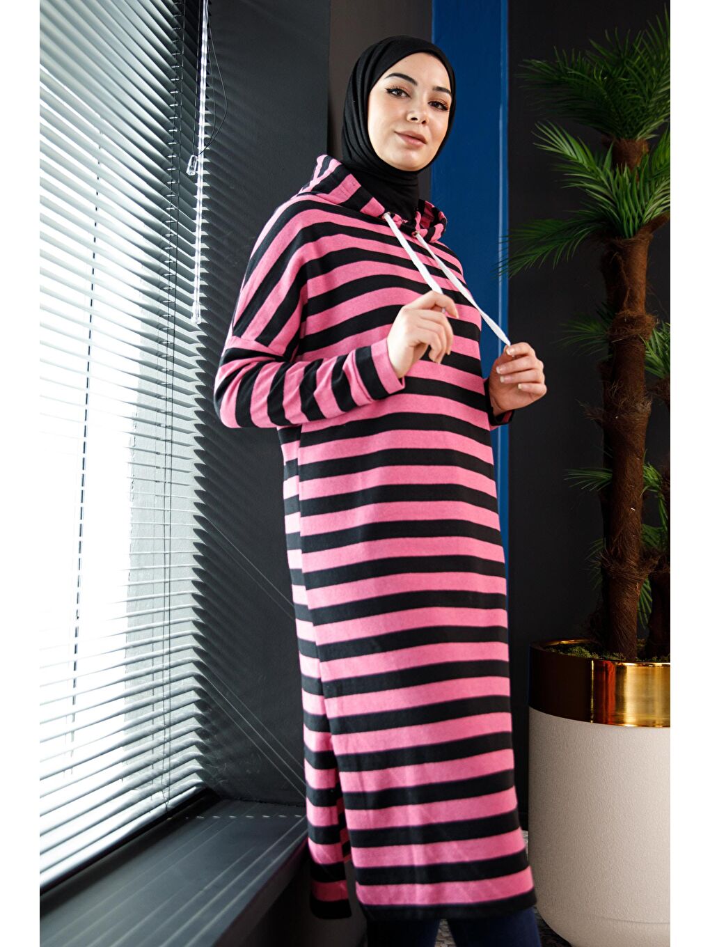 Orta Kadın Pembe Tunık - 3481-1