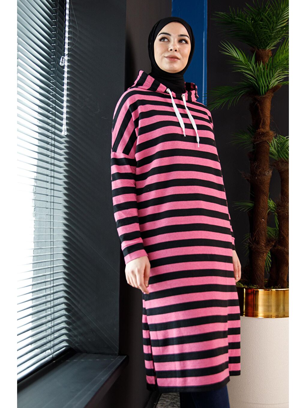 Orta Kadın Pembe Tunık - 3481-3