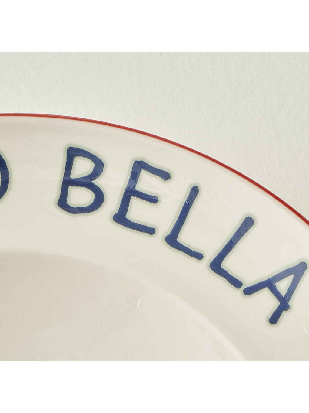 Line Porselen Makarna Tabağı Kırmızı (28 cm)-1