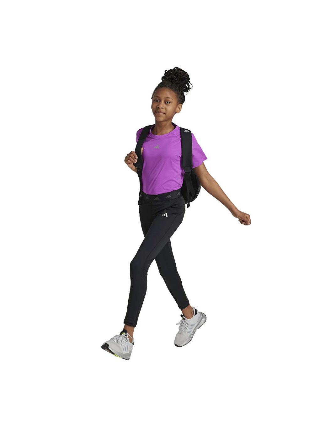 TechFit Çocuk Siyah Tayt-4