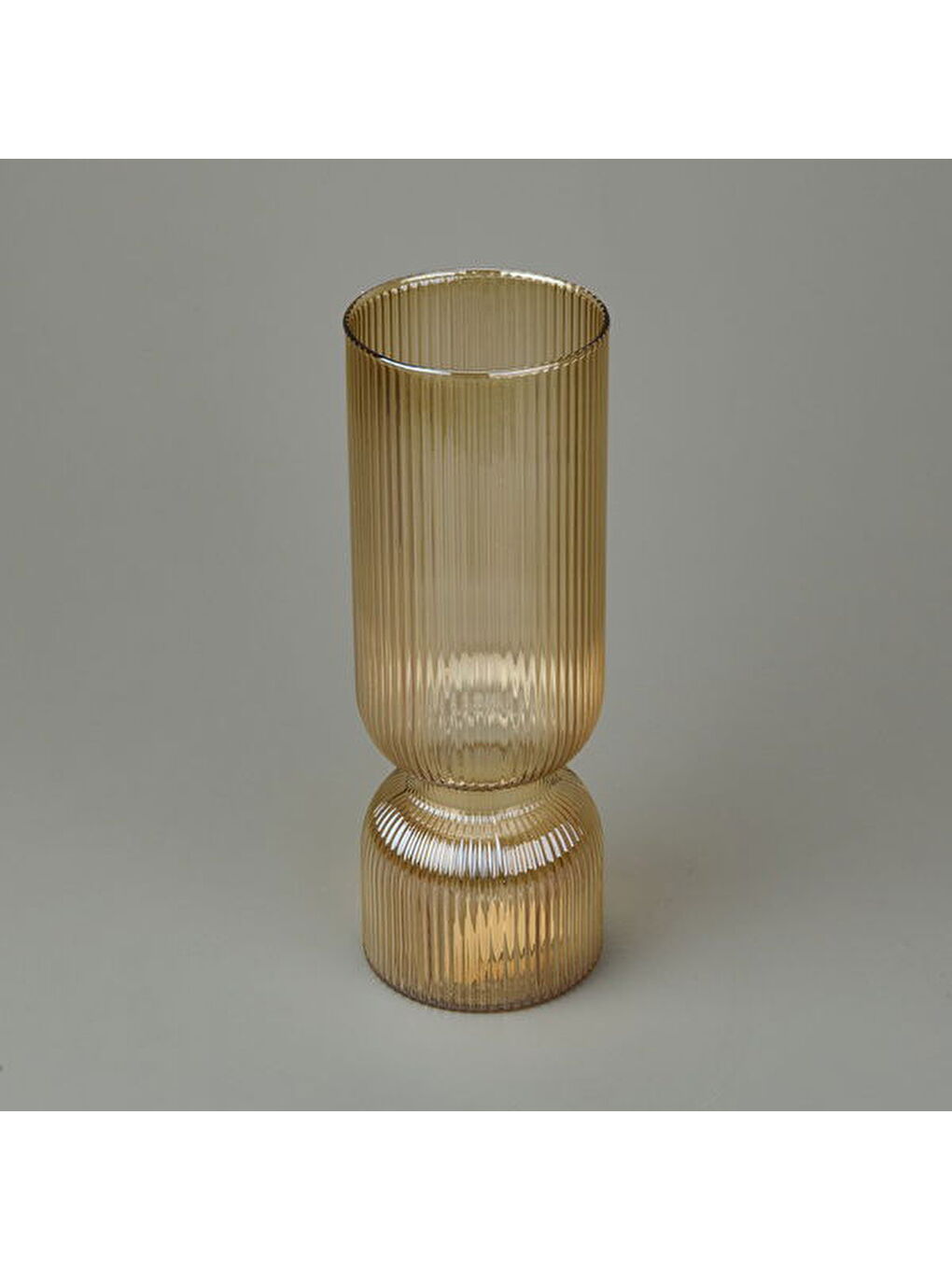 Sarı Deco Miranda Vazo - Bal - 28 cm-1