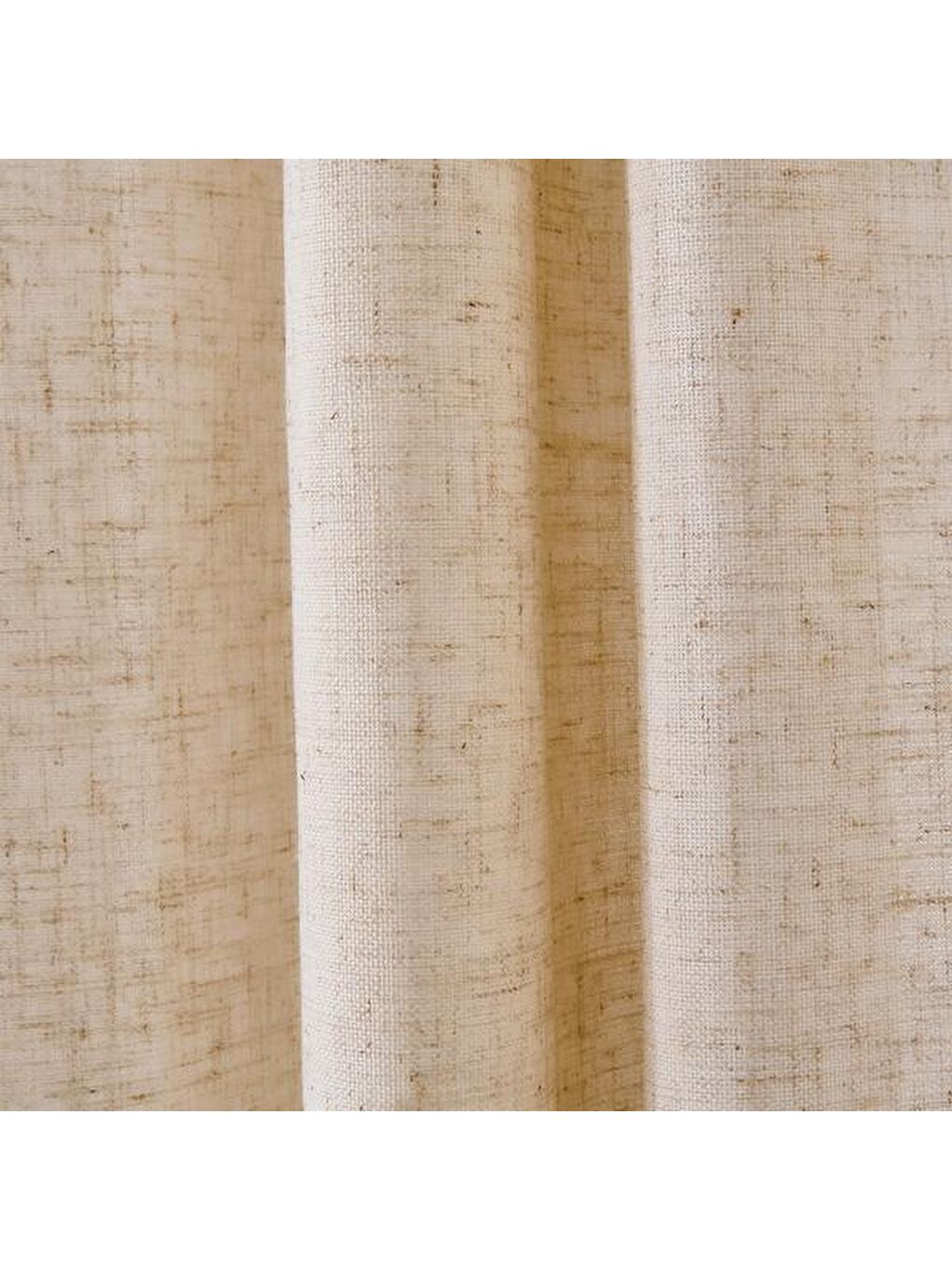 Evidea Soft Bella Keten Perde - Açık Bej - 140x270 cm - 3