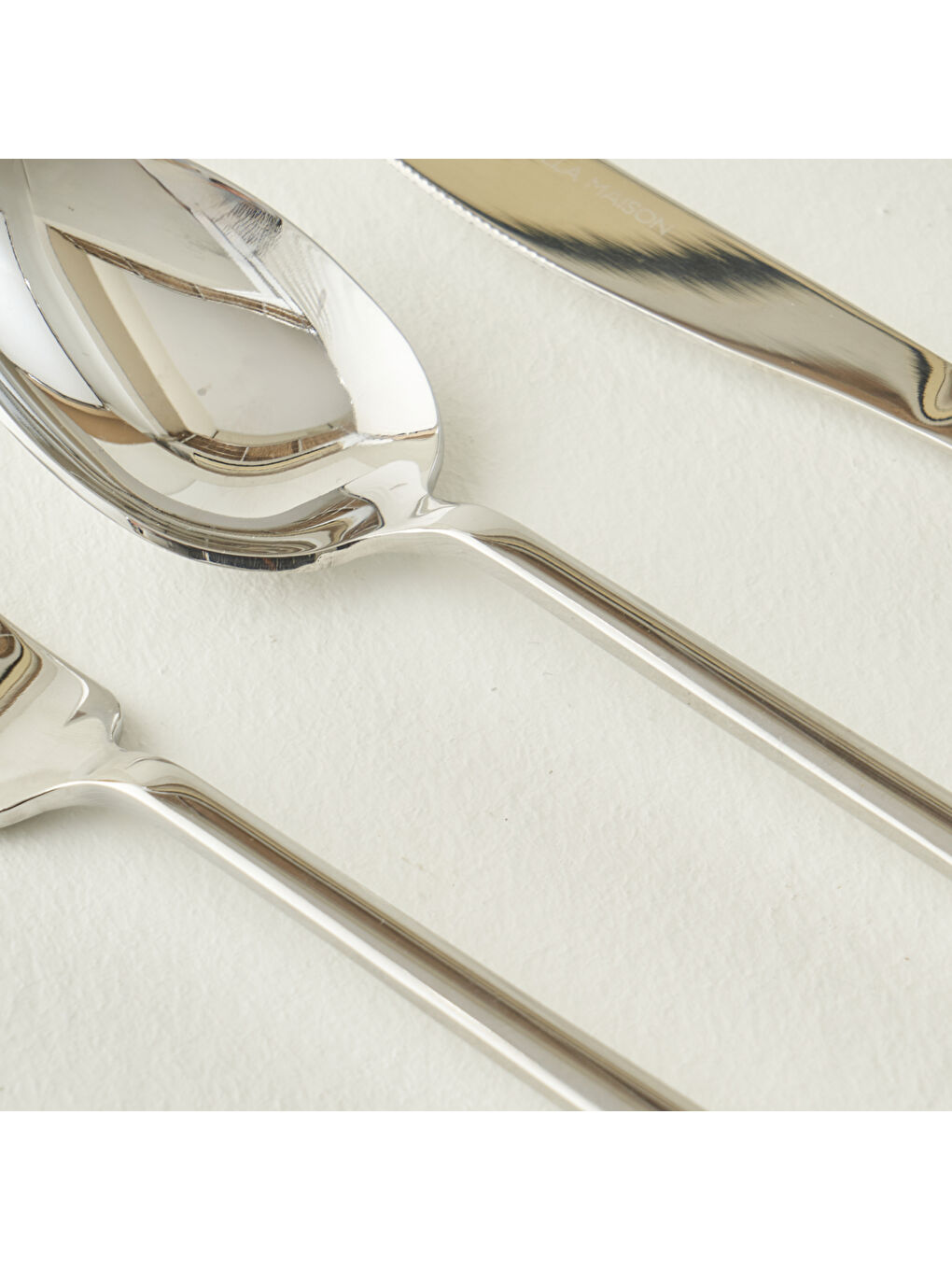 Gri Milano 18 Parça Yemek Çatal Kaşık Bıçak Seti Silver-1