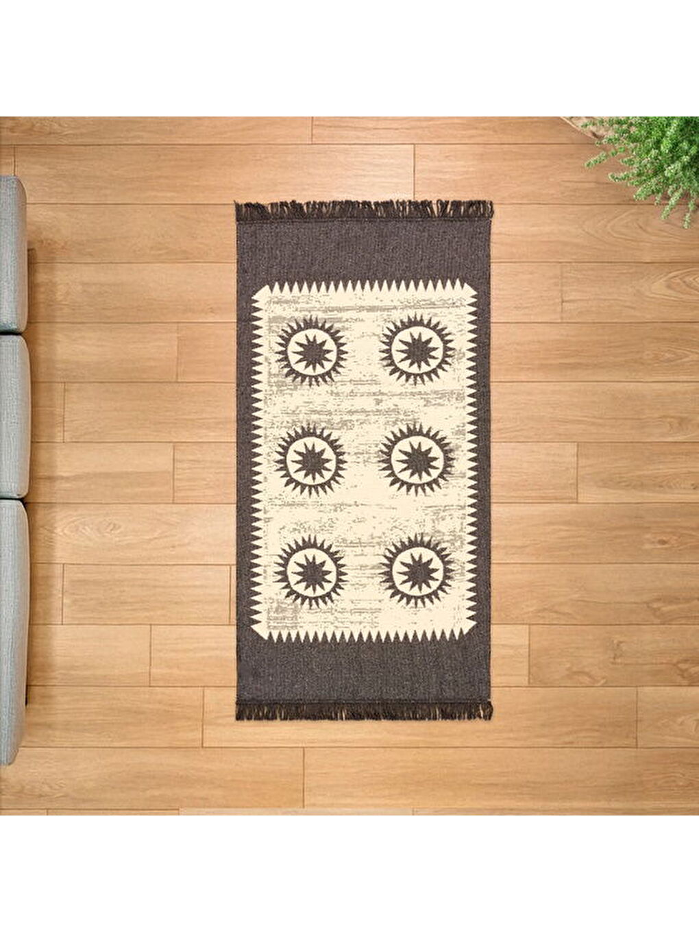 Evidea Ekru Soft Borgar Çift Taraflı Kilim - Krem - 80x150 cm - 4
