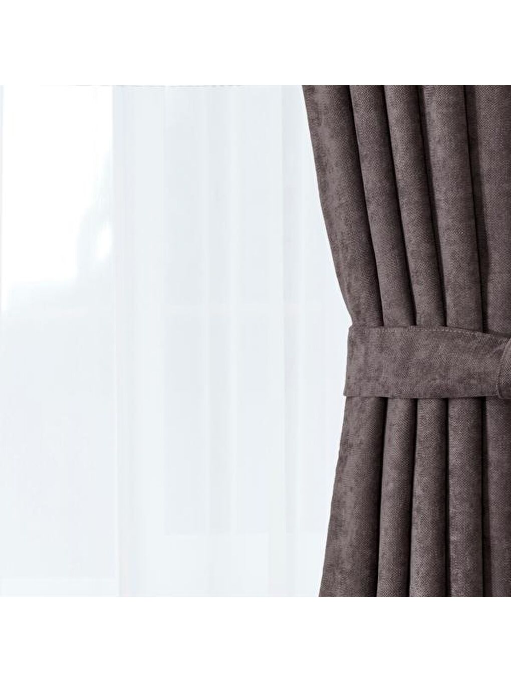 Evidea Soft Devon Fon Perde - Antrasit - 140x270 cm