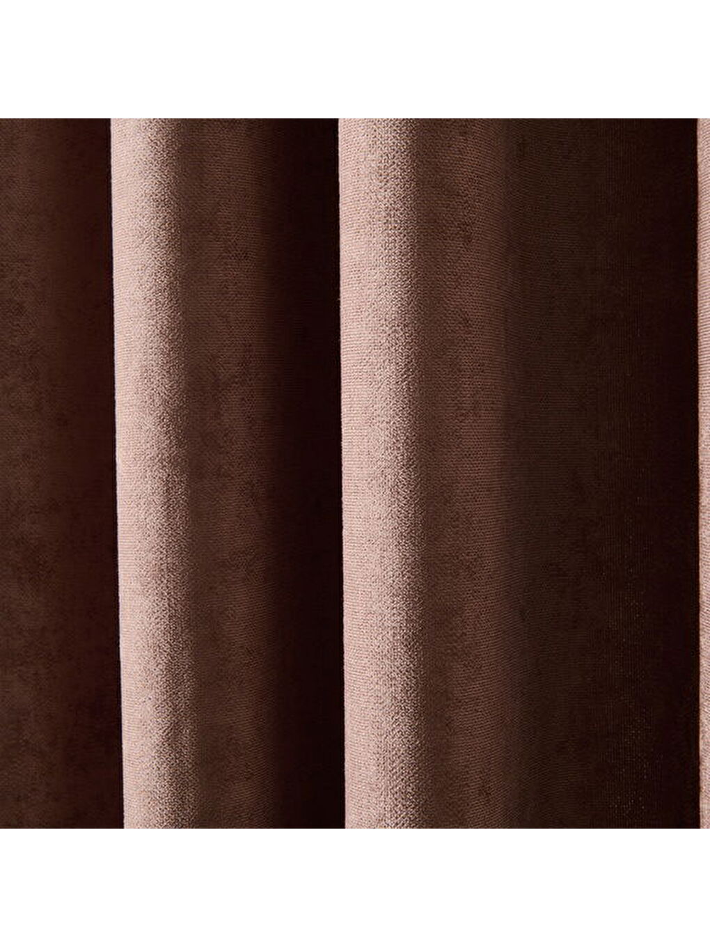 Evidea Soft Devon Fon Perde - Kahverengi - 140x270 cm - 2
