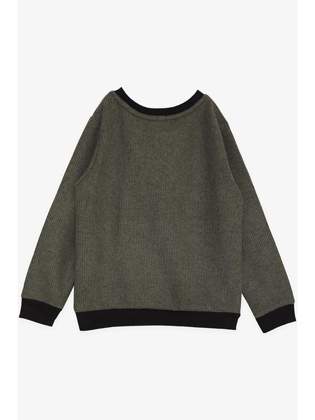 Erkek Çocuk Sweatshirt Basic Haki Yeşil (2-5 Yaş)-1