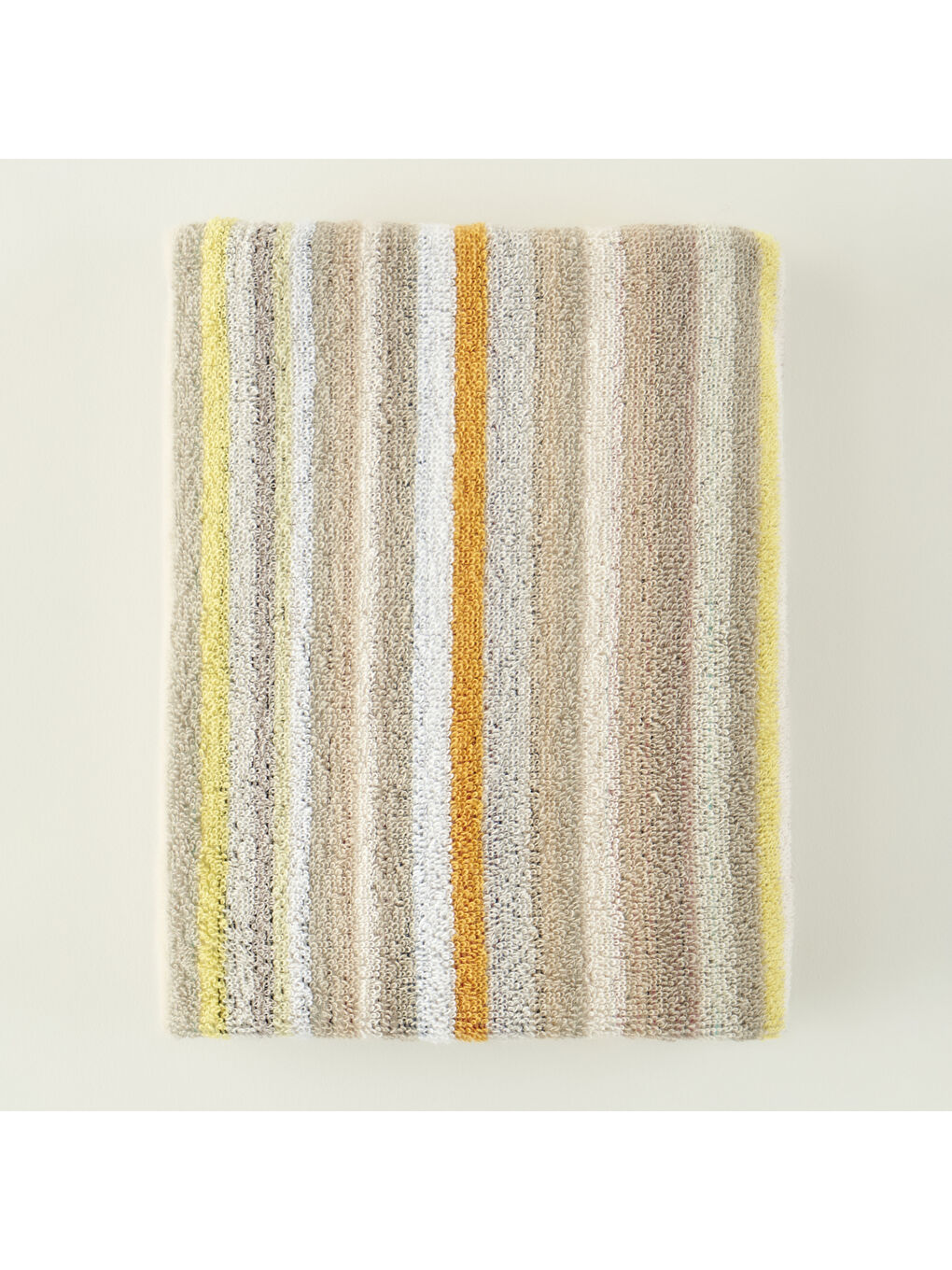 %100 Pamuk Corrine İplik Boyalı Yüz Havlusu Bej (50x90 cm)