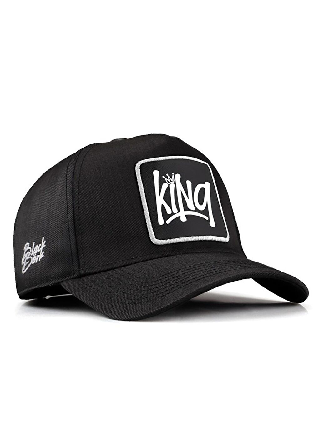 BlackBörk Beyaz V1 Baseball King - 2sb Kod Logolu Unisex Siyah Cordura Kumaş Şapka (CAP)