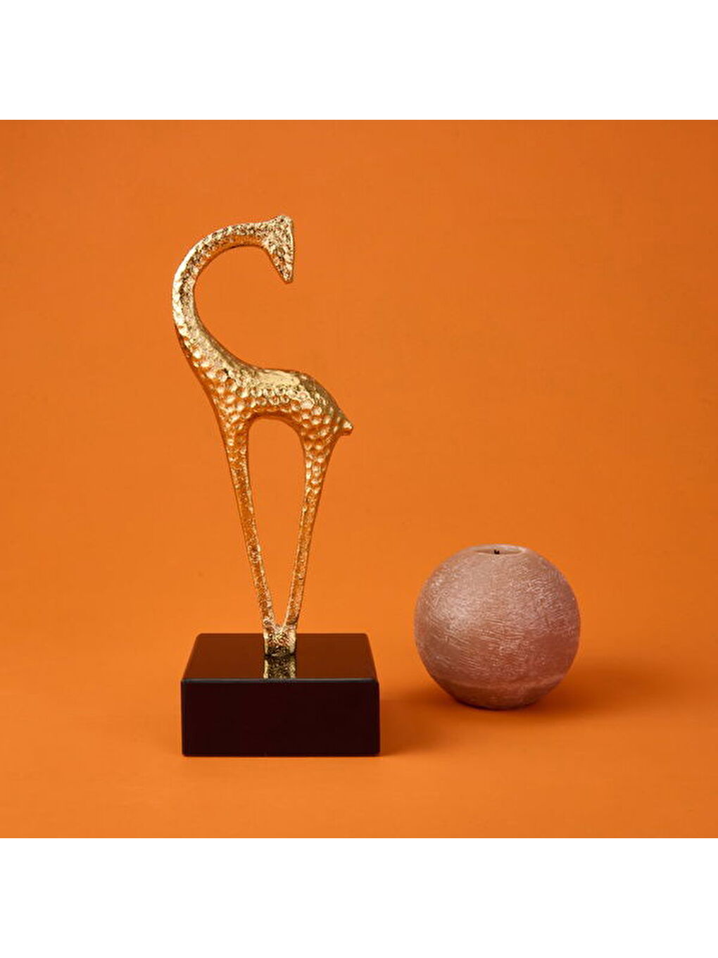 Sarı Deco Giraffe Dekor - Gold - 27 cm-1