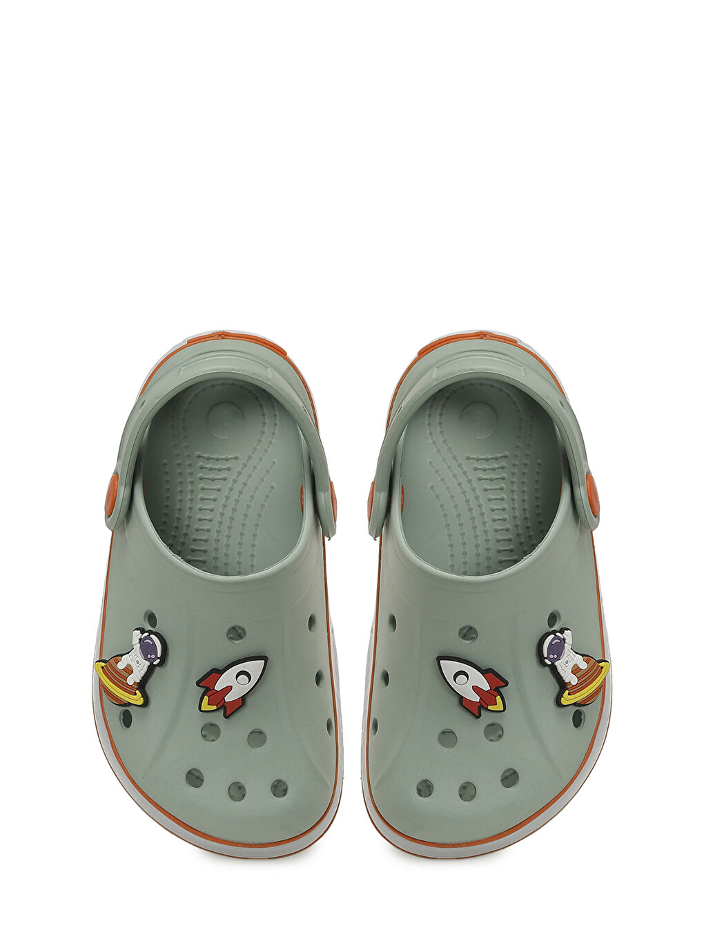 TENFES.P Yeşil Erkek Çocuk Sabo Terlik-3