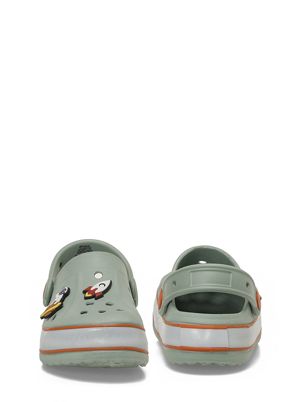 TENFES.P Yeşil Erkek Çocuk Sabo Terlik-4