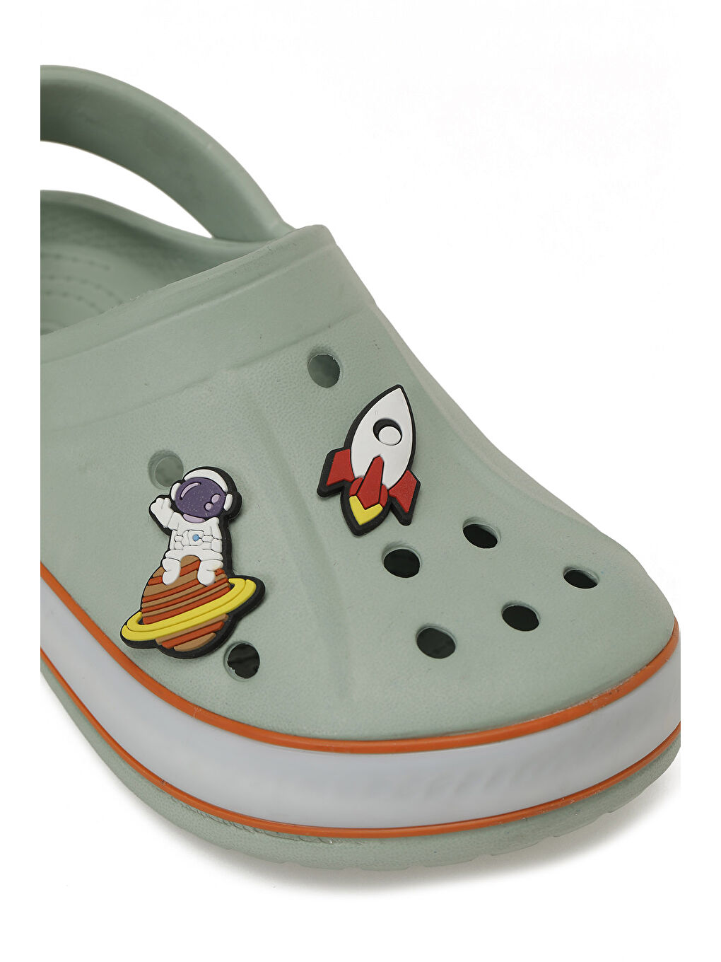 TENFES.P Yeşil Erkek Çocuk Sabo Terlik-6