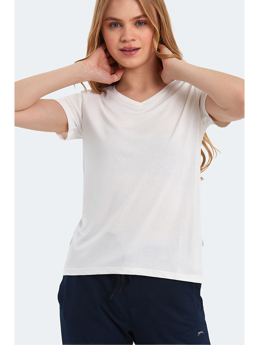 PERICAS Kadın Ekru Tişört-5