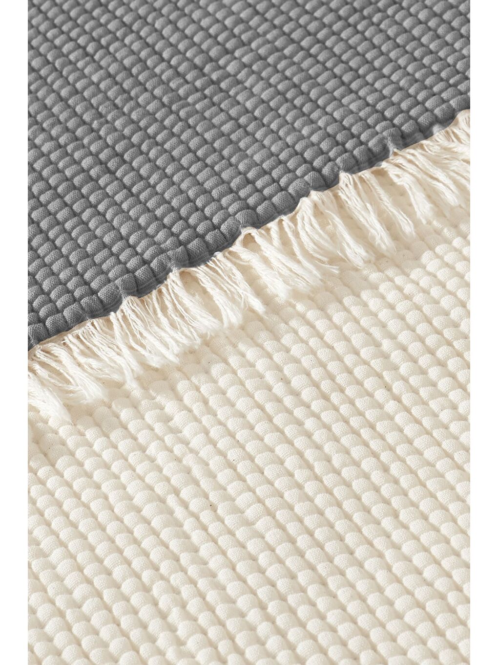 Rubby Müslin Pike Tek Kişilik (160x220 cm) Antrasit-3