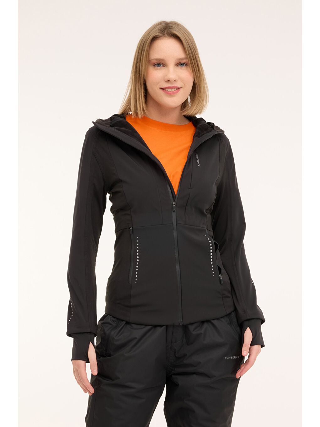 WL ESTER 5GF802 4PR Siyah Kadın Softshell