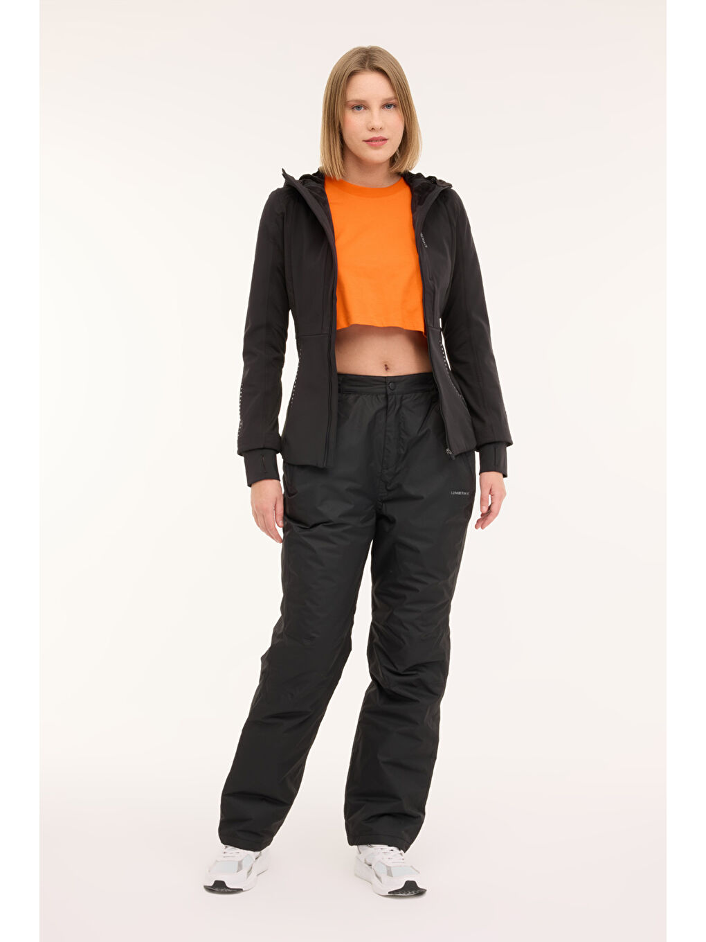 WL ESTER 5GF802 4PR Siyah Kadın Softshell-2