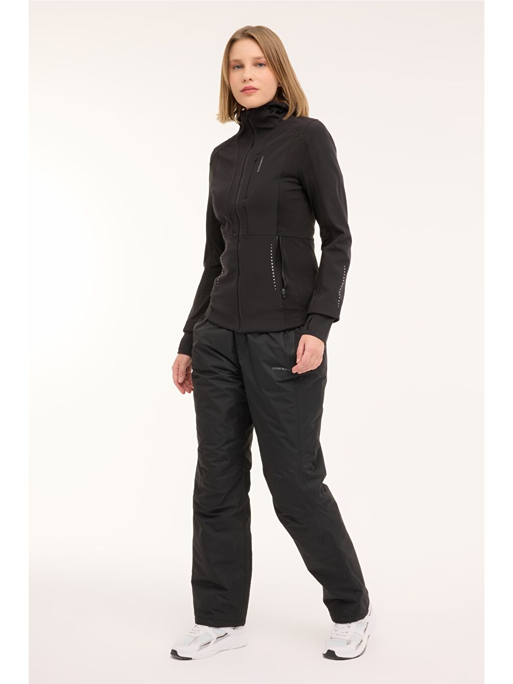 WL ESTER 5GF802 4PR Siyah Kadın Softshell-5