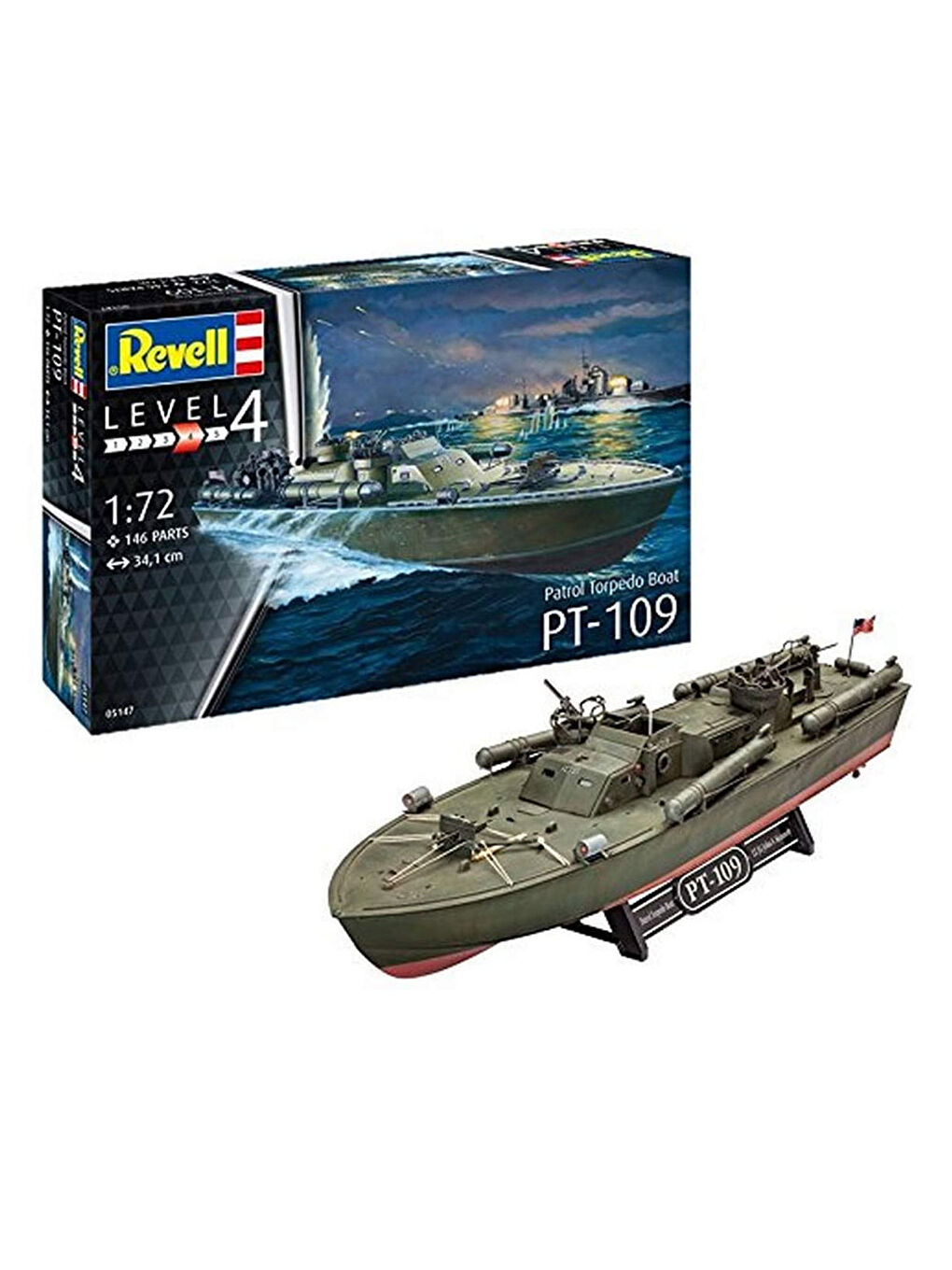 Revell Renksiz Maket Seti Patrol Torpedo Boat PT-109 65147