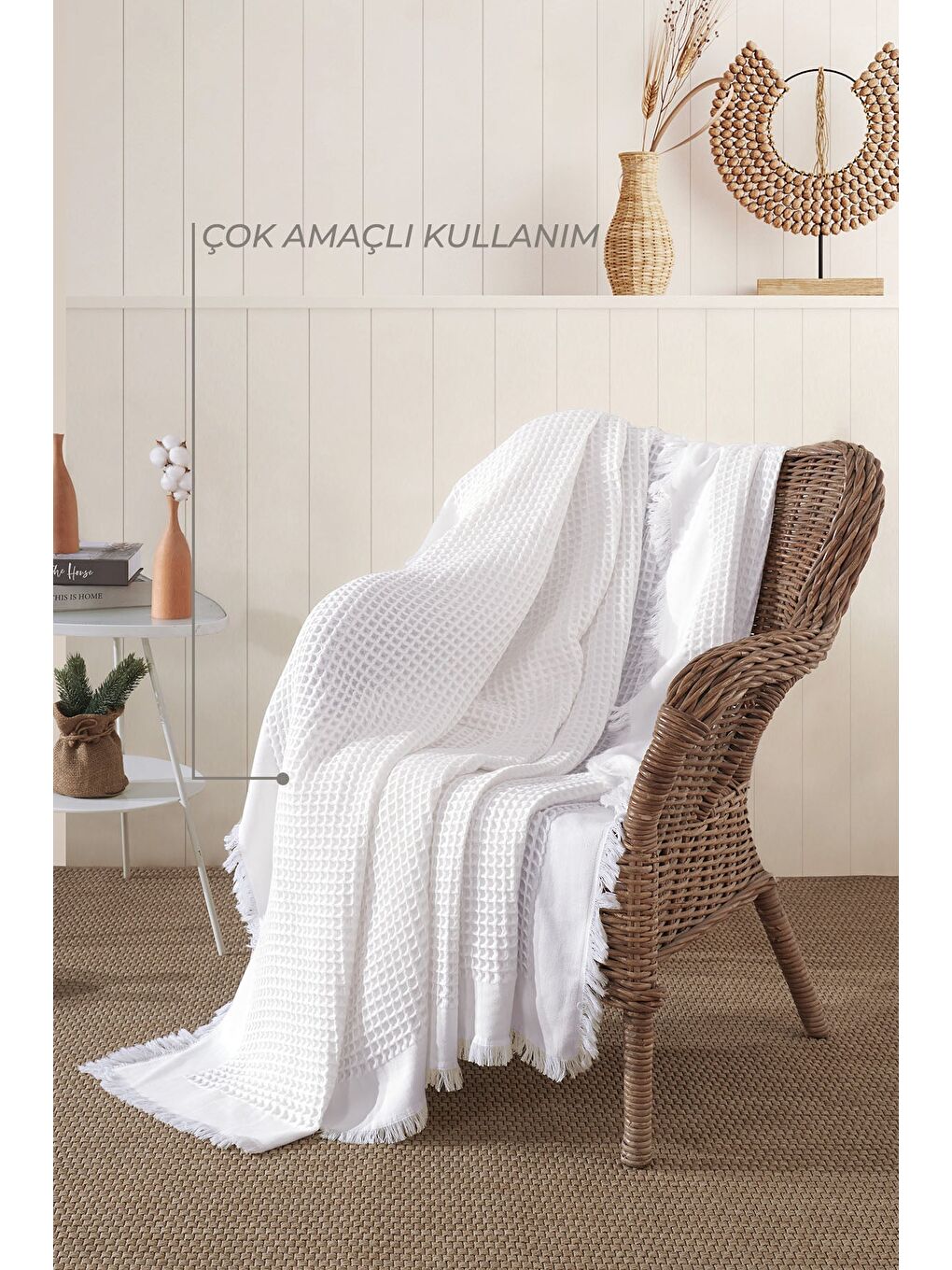 Ruffle Pike Tek Kişilik (160x220 cm) Beyaz-2