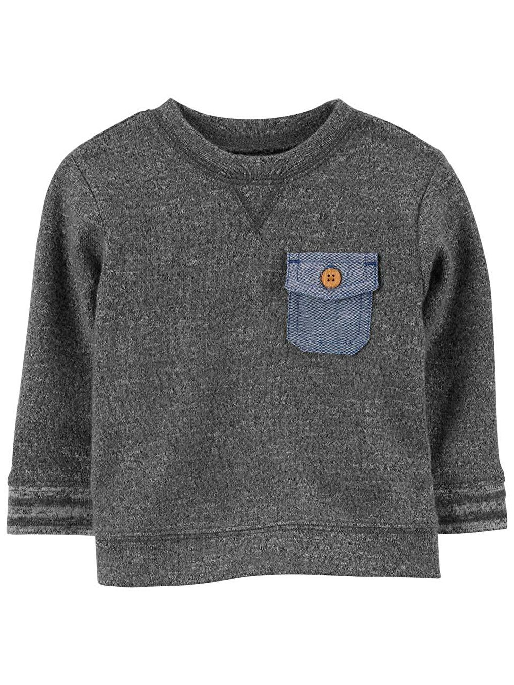 Oshkosh Gri Erkek Bebek Sweatshirt