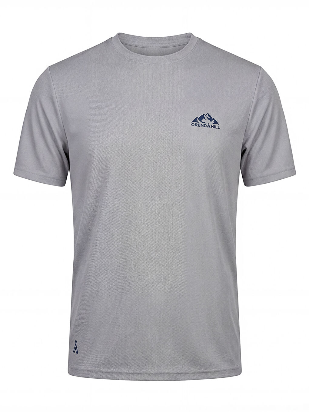 Gri ORENDAHILL Erkek Spor Tişört Hızlı Kuruyan Esnek Regular Fit Basic Gym Activewear