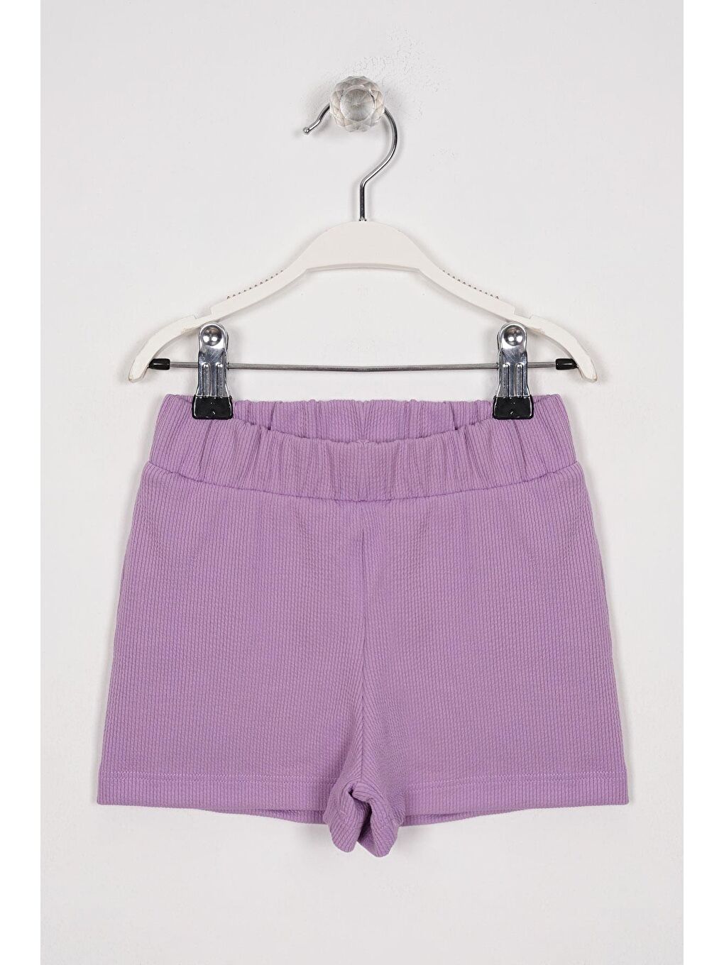 Fitilli Cepli Lila Renk Kız Çocuk Şort