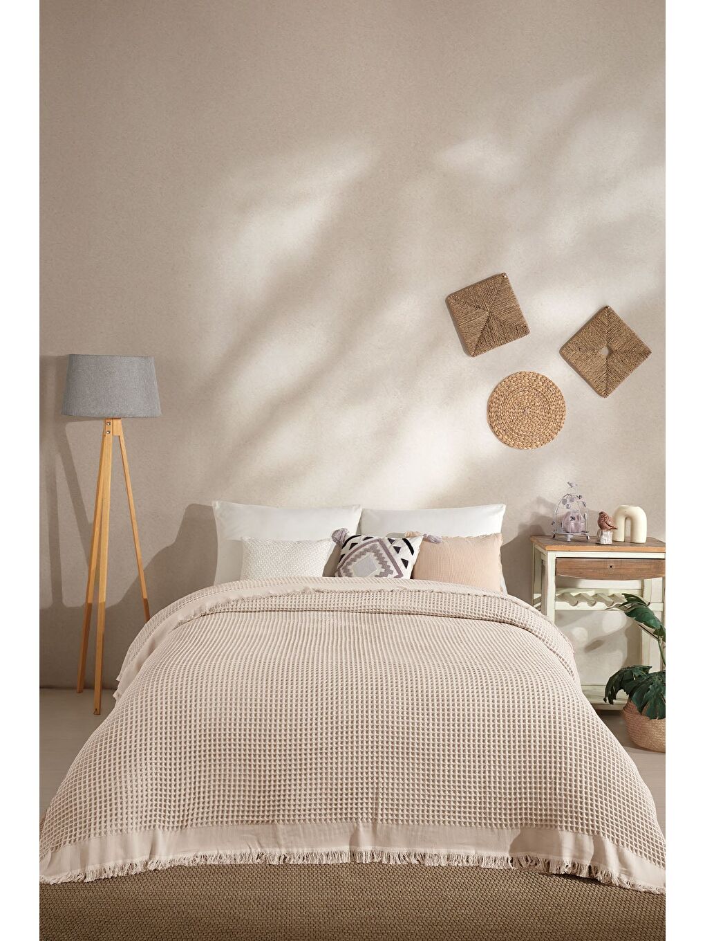 Ruffle Pike Tek Kişilik (160x220 cm) Bej