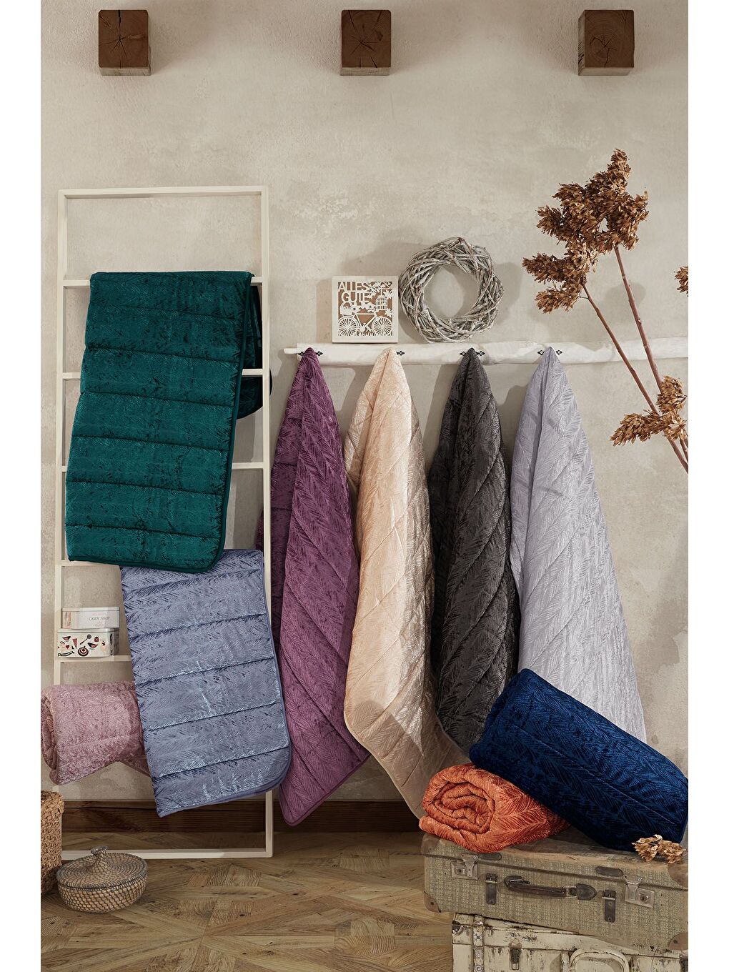 Velvet Bebek Yorgan (150x100 cm) Gri-3