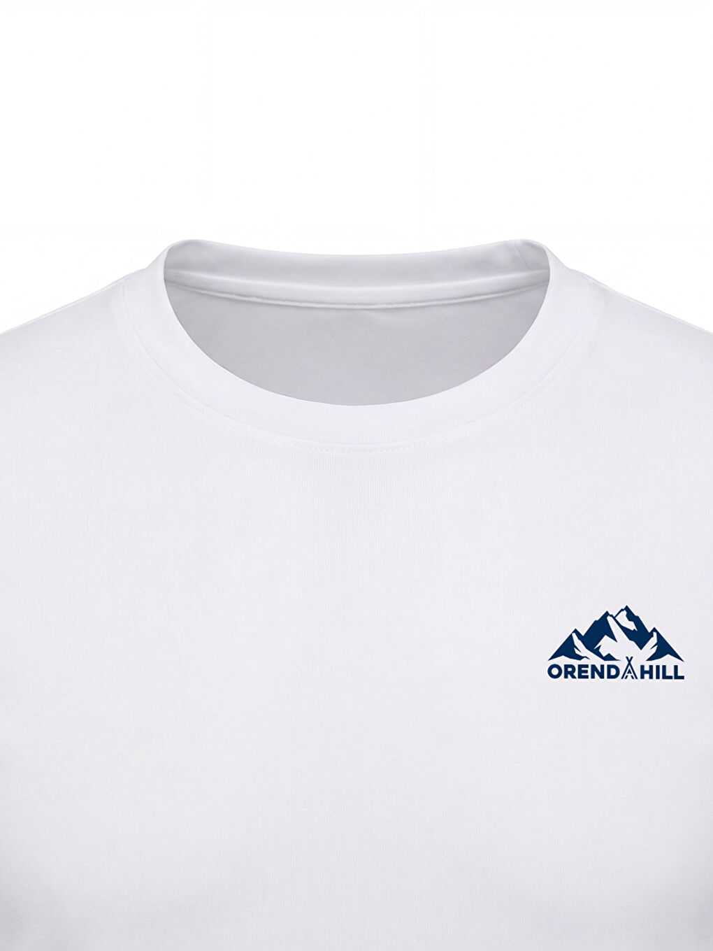 Beyaz ORENDAHILL Erkek Spor Tişört Hızlı Kuruyan Esnek Regular Fit Basic Gym Activewear-3