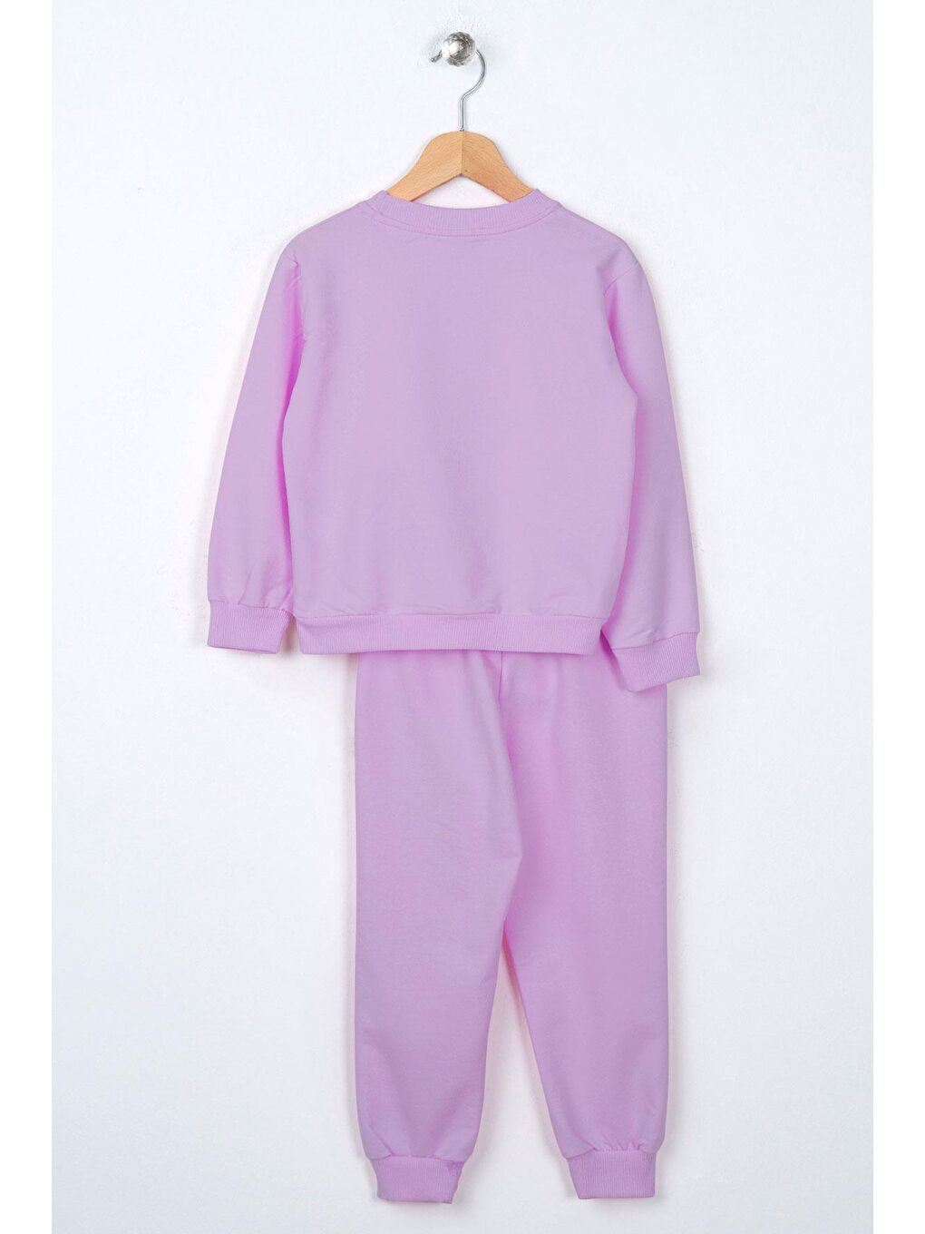 Lila Bisiklet Yaka Cep Kapaklı Eşofman Takım-1