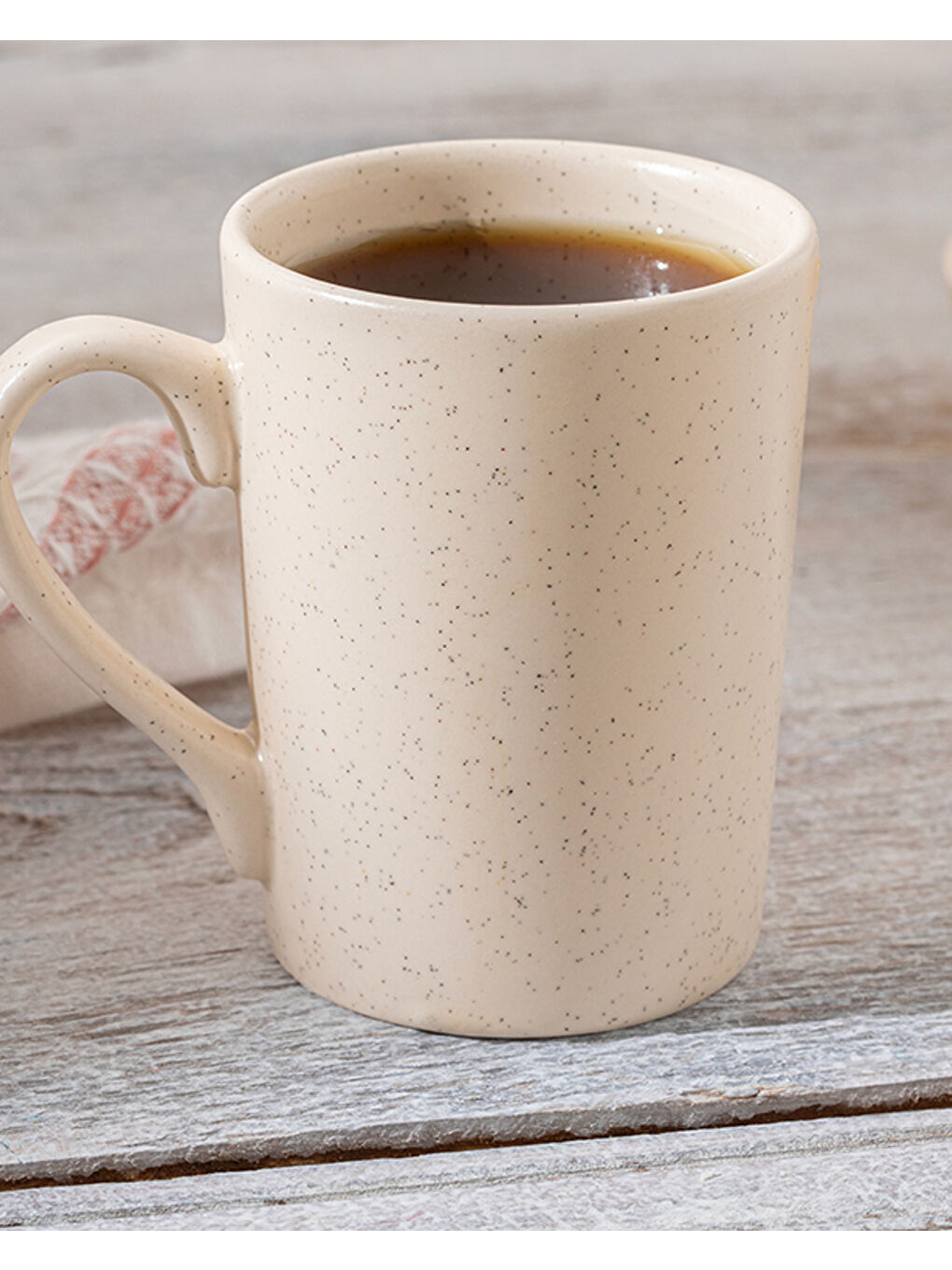 Ekru Lina Seramik Kupa 150 ml Krem